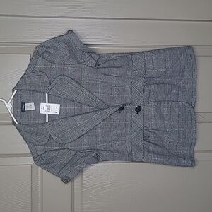 NWT Vanity Short sleeve 2 button blazer size large